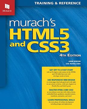 portada Murach's Html5 and Css3, 4th Edition (en Inglés)