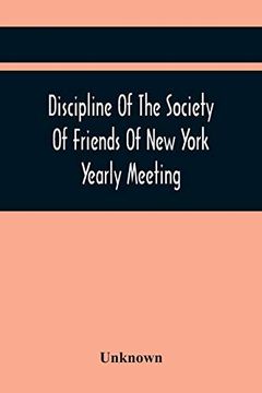 portada Discipline of the Society of Friends of new York Yearly Meeting (en Inglés)
