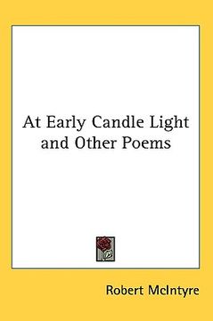 portada at early candle light and other poems (en Inglés)