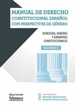 portada Manual de Derecho Constitucional Español con Perspectiva de Genero (Vol. Ii)