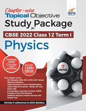 portada Chapter-wise Topical Objective Study Package for CBSE 2022 Class 12 Term I Physics (en Inglés)