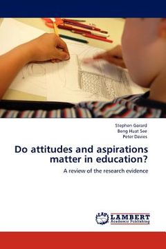 portada do attitudes and aspirations matter in education? (in English)