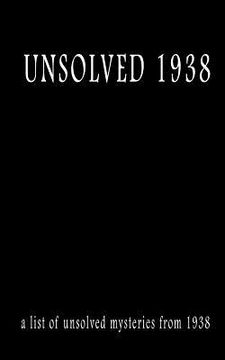 portada Unsolved 1938 (en Inglés)