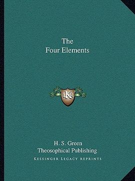 portada the four elements (en Inglés)