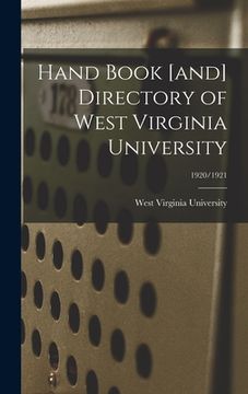portada Hand Book [and] Directory of West Virginia University; 1920/1921