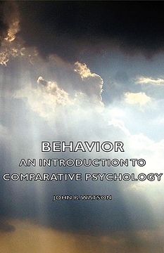 portada behavior - an introduction to comparative psychology (in English)