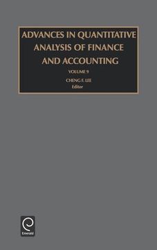 advances in quantitative analysis of finance and accounting: vol 9