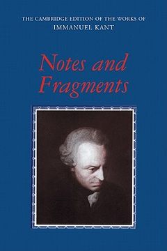 portada Notes and Fragments Paperback (The Cambridge Edition of the Works of Immanuel Kant) (in English)