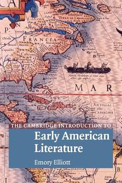 portada The Cambridge Introduction to Early American Literature Paperback (Cambridge Introductions to Literature) (in English)