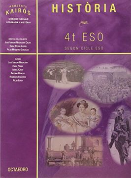 portada Història. 4t ESO: Segon Cicle ESO (Proyecto Kairós)
