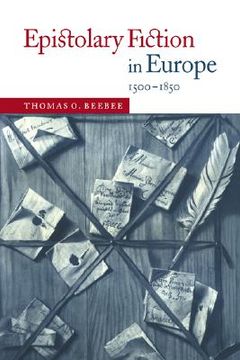 portada Epistolary Fiction in Europe, 1500-1850 Hardback 