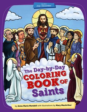 portada Day-By-Day Coloring Book of Saints V2: July Through December (en Inglés)