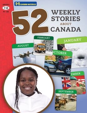 portada 52 Weekly Nonfiction Stories About Canada Grades 7-8 (en Inglés)