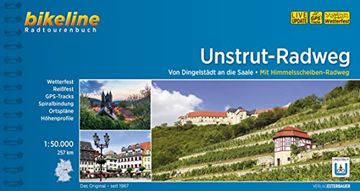 portada Unstrut-Radweg: Von Dingelstdt an die Saale. Mit Himmelsscheiben-Radweg. 257 km, 1: 50. 000, Wetterfest/Reifest, Gps-Tracks Download, Liveupdate (en Alemán)