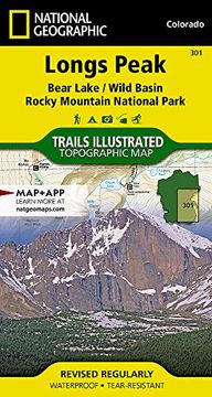 portada Longs Peak: Trails Illustrated National Parks (National Geographic Trails Illustrated Map) (en Inglés)