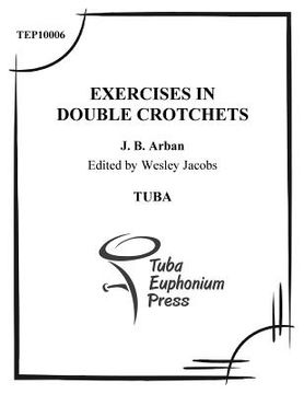 portada Exercises in Double Crotchets: for Tuba (en Inglés)