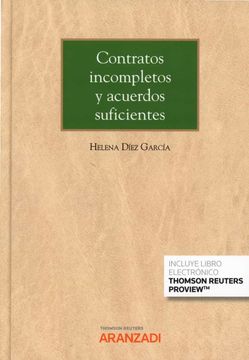 portada Contratos Incompletos y Acuerdos Suficientes: 1357 (Gran Tratado) (in Spanish)