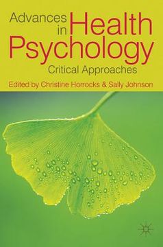 portada advances in health psychology: critical approaches (en Inglés)