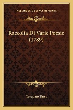 portada Raccolta Di Varie Poesie (1789) (en Italiano)