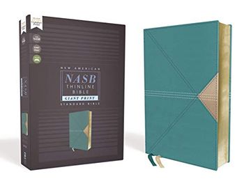 portada Nasb, Thinline Bible, Giant Print, Leathersoft, Teal, red Letter Edition, 1995 Text, Comfort Print (in English)