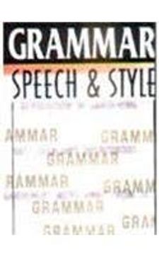 portada A Book of Grammar Speech and Style