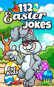 portada Easter Joke Book - Large Print Edition: The Hilarious Easter Gift Book for Boys and Girls 