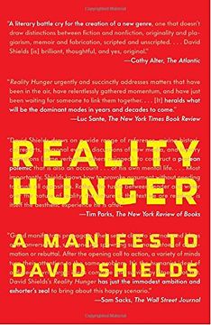 portada Reality Hunger: A Manifesto 