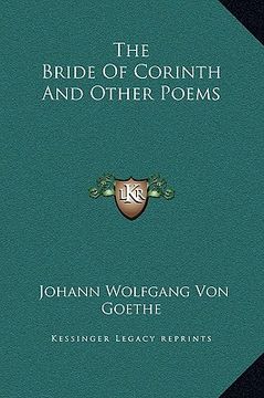 portada the bride of corinth and other poems (en Inglés)