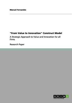 portada "from value to innovation" construct model (in English)