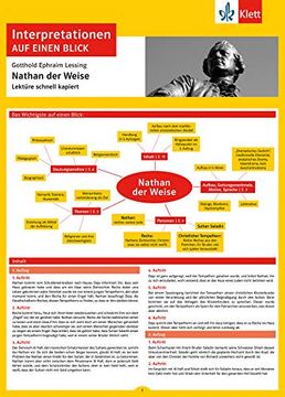 portada Nathan der Weise: Lektüre Schnell Kapiert, Klett Interpretationen auf Einen Blick (Lektürehilfe) (in German)