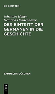 portada Der Eintritt der Germanen in die Geschichte (Sammlung g Schen) (en Alemán)