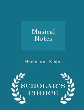portada Musical Notes - Scholar's Choice Edition (en Inglés)