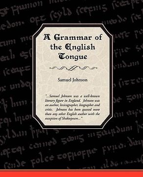portada a grammar of the english tongue