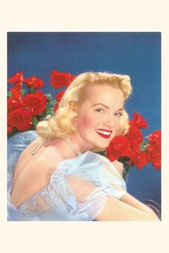 portada Vintage Journal Fifties Blonde with Roses (en Inglés)