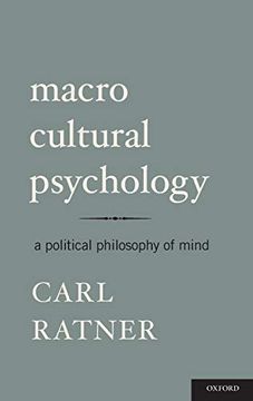 portada Macro Cultural Psychology: A Political Philosophy of Mind (en Inglés)