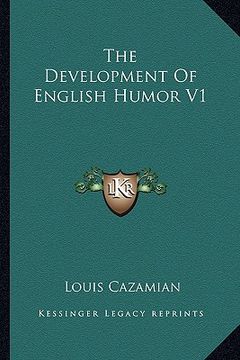 portada the development of english humor v1 (in English)