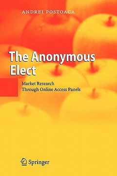 portada the anonymous elect: market research through online access panels (en Inglés)