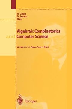 portada algebraic combinatorics and computer science: a tribute to gian-carlo rota (en Inglés)