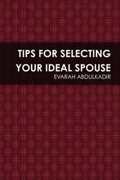 portada tips for selecting your ideal spouse (en Inglés)