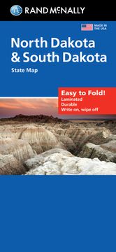 portada Rand McNally Easy to Fold: North Dakota, South Dakota Laminated Map (in English)