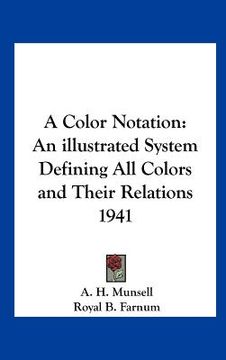 portada a color notation: an illustrated system defining all colors and their relations 1941 (en Inglés)