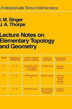portada lecture notes on elementary topology and geometry (en Inglés)