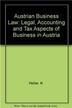 portada Austrian Business law (en Inglés)