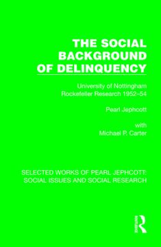portada The Social Background of Delinquency (en Inglés)