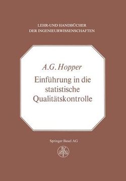 portada Einführung in Die Statistische Qualitätskontrolle (en Alemán)