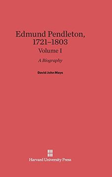 portada Edmund Pendleton, 1721-1803, Volume i (en Inglés)