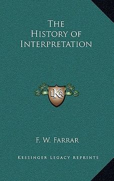 portada the history of interpretation (in English)