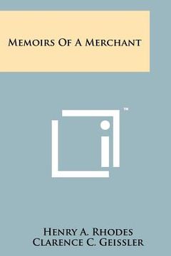 portada memoirs of a merchant