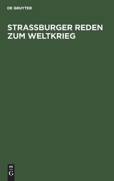 portada Straã â Burger Reden zum Weltkrieg (German Edition) [Hardcover ] (en Alemán)