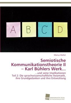 portada Semiotische Kommunikationstheorie II - Karl Bühlers Werk...
